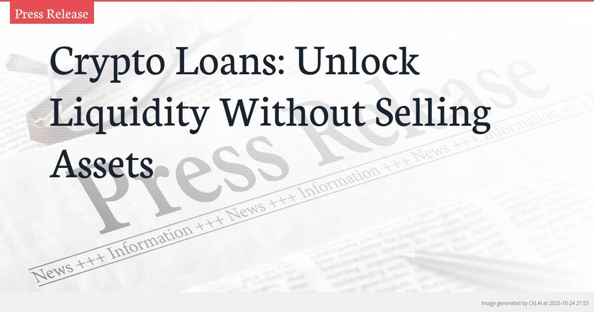 Crypto Loans: Unlock Liquidity Without Selling Assets Crypto Loans: Unlock Liquidity Without Selling Assets