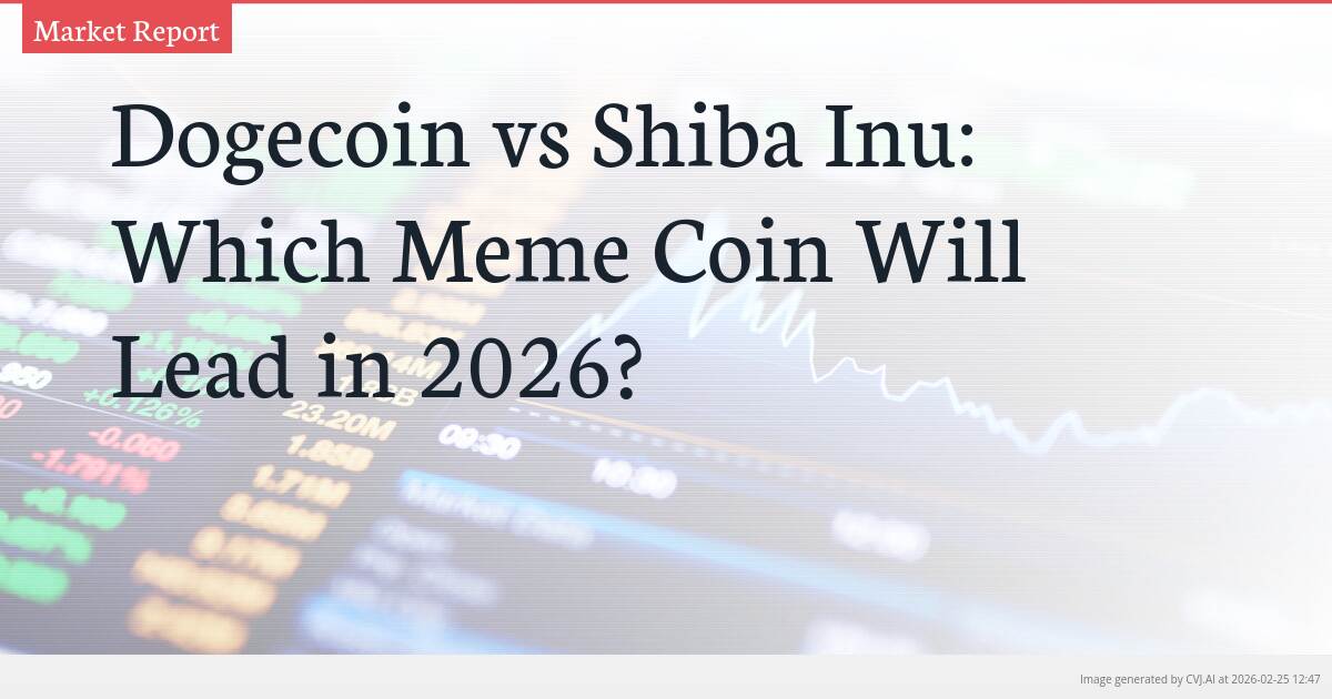 Dogecoin vs Shiba Inu: Which Meme Coin Will Lead in 2026?