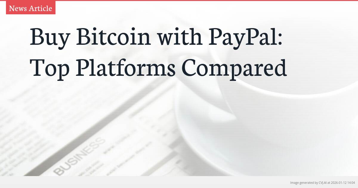 Buy Bitcoin with PayPal: Top Platforms Compared