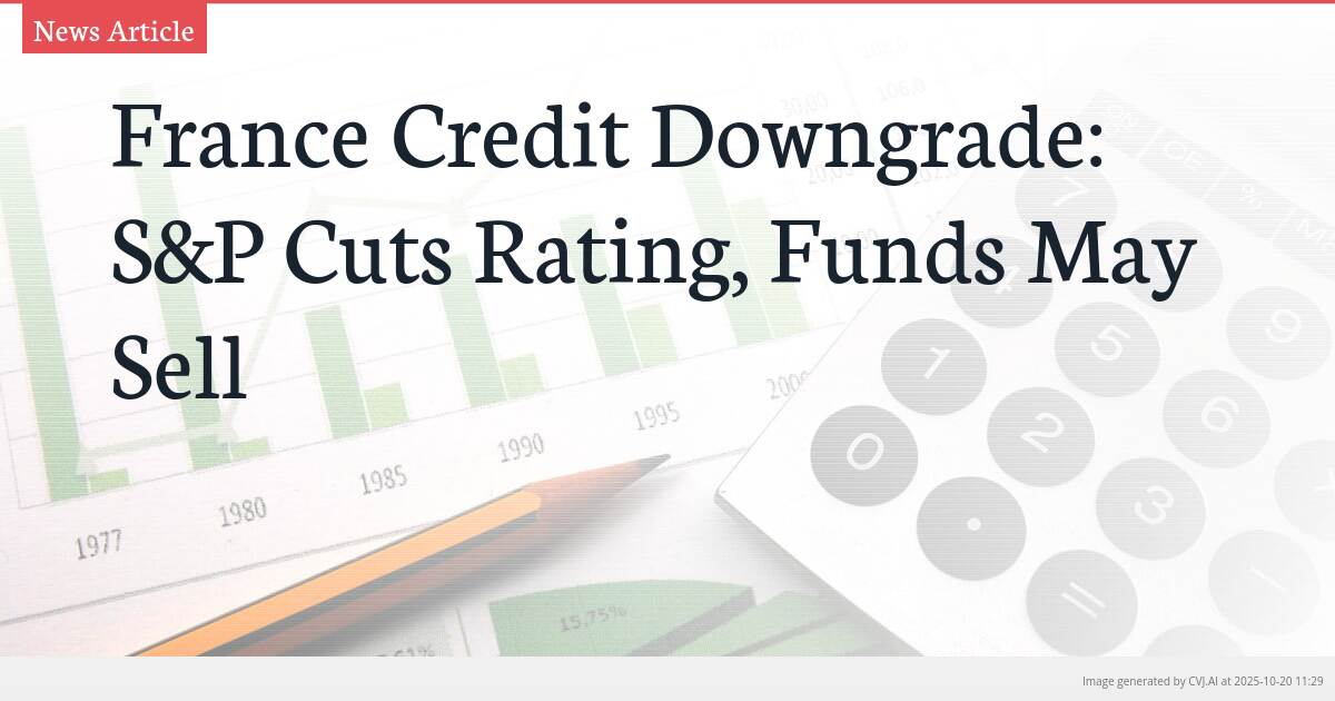 France Credit Downgrade: S&P Cuts Rating, Funds May Sell