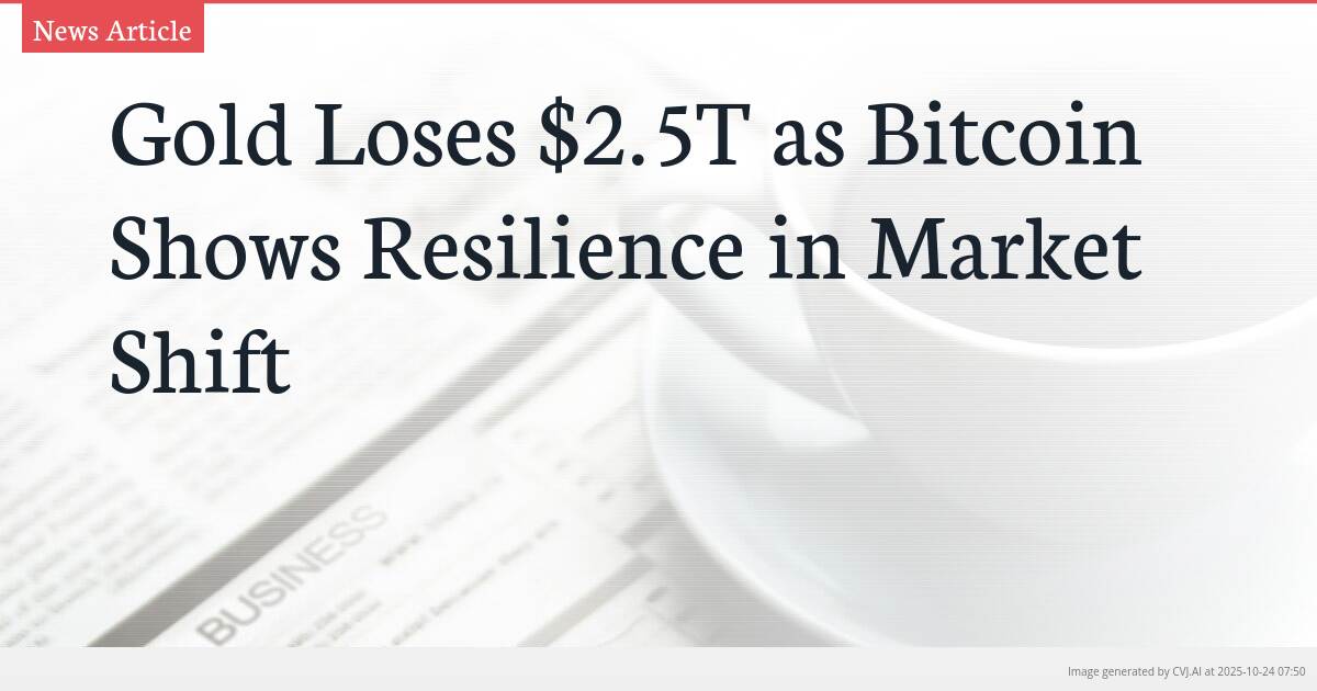 Gold Loses $2.5T as Bitcoin Shows Resilience in Market Shift