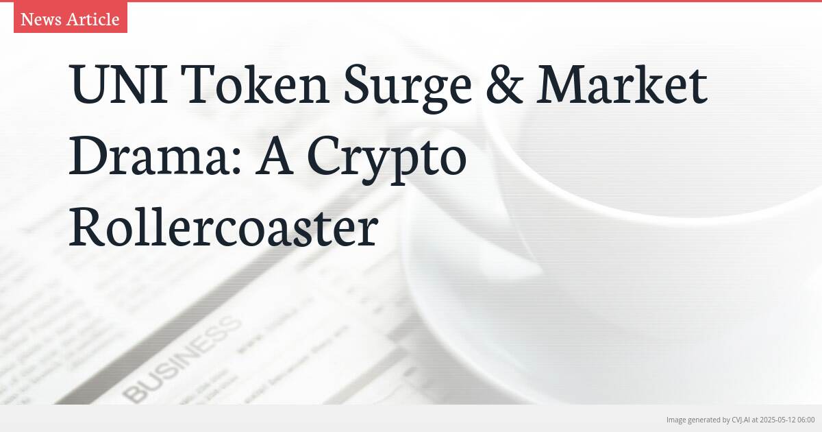 UNI Token Surge & Market Drama: A Crypto Rollercoaster