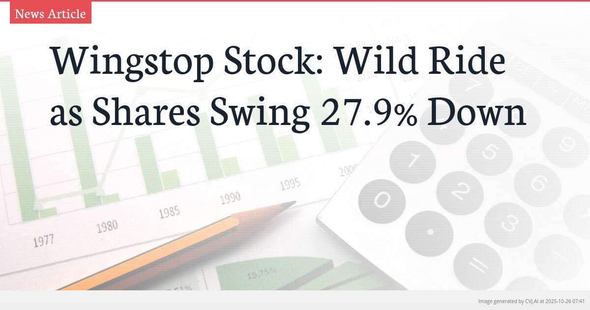 Wingstop Stock: Wild Ride as Shares Swing 27.9% Down Wingstop Stock: Wild Ride as Shares Swing 27.9% Down