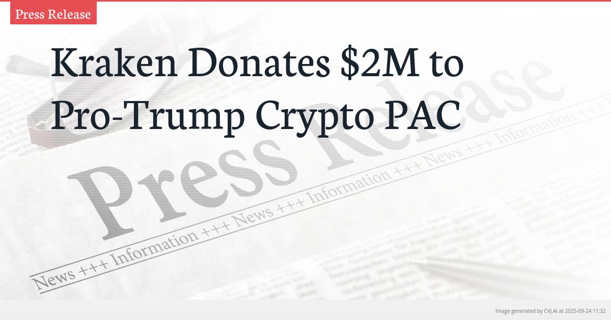 Kraken Donates $2M to Pro-Trump Crypto PAC