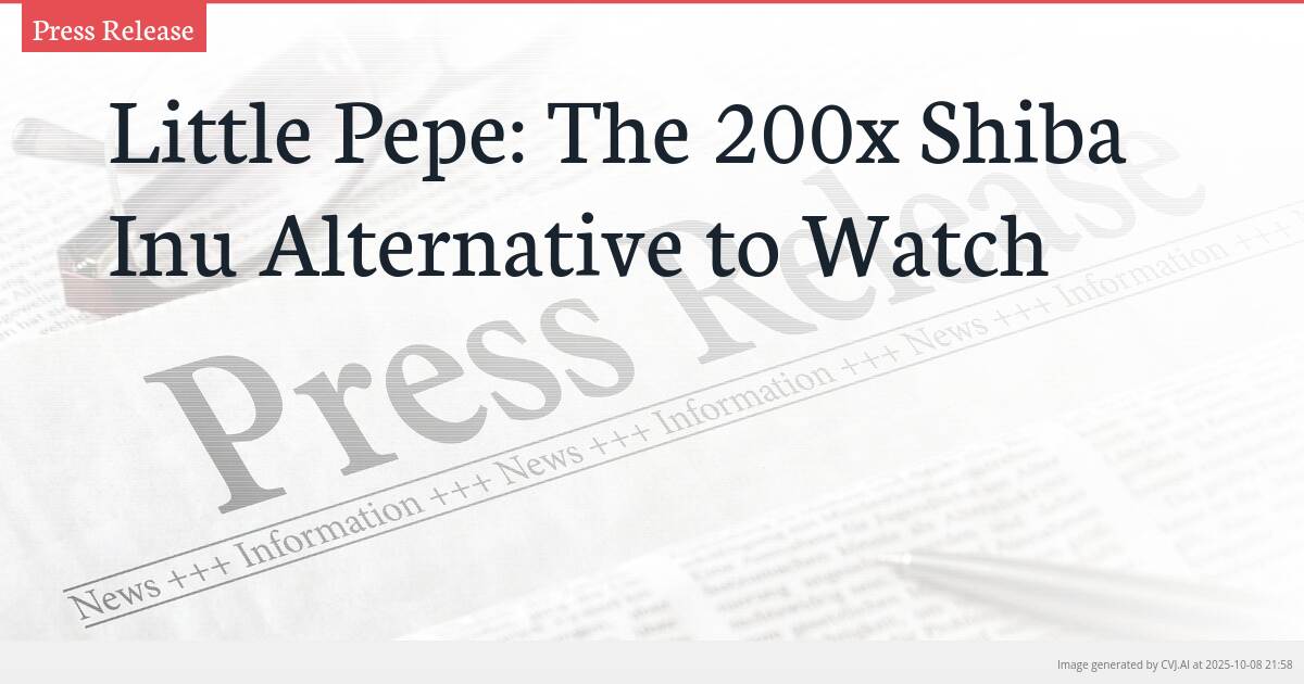 Little Pepe: The 200x Shiba Inu Alternative to Watch