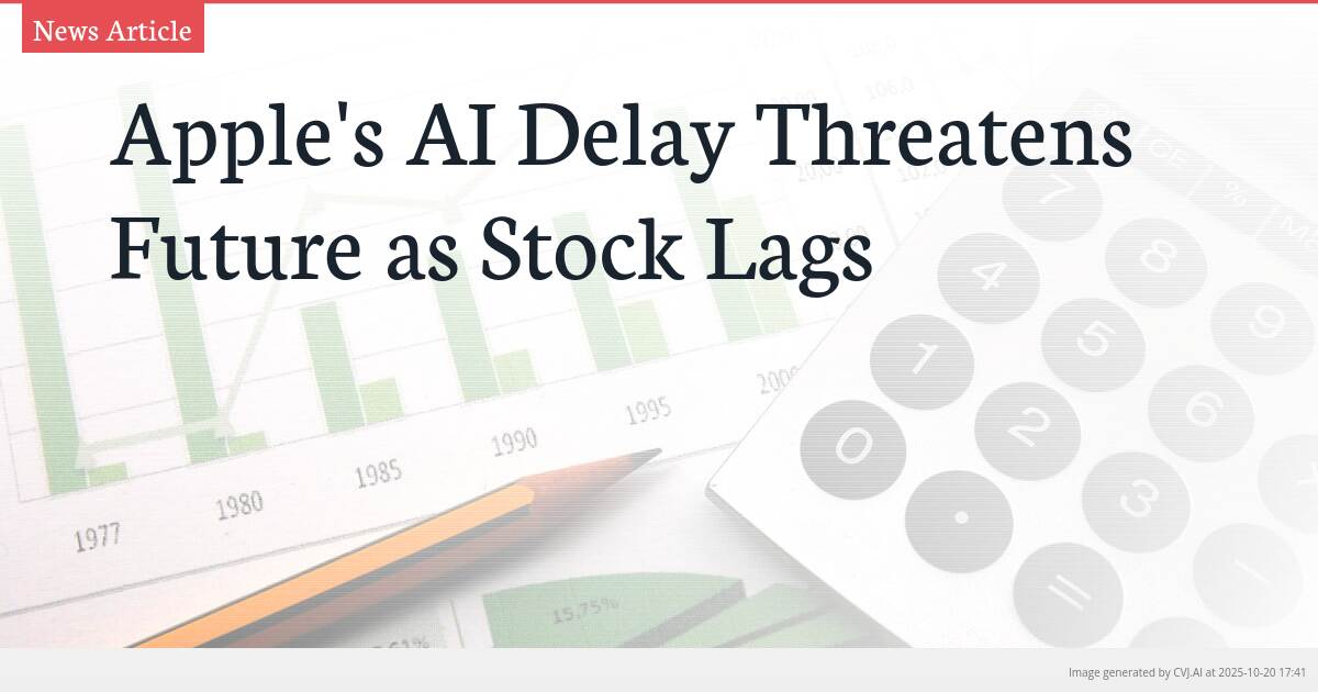 Apple’s AI Delay Threatens Future as Stock Lags