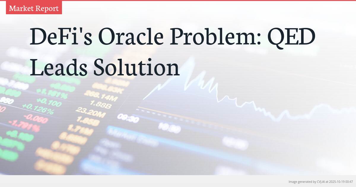 DeFi’s Oracle Problem: QED Leads Solution