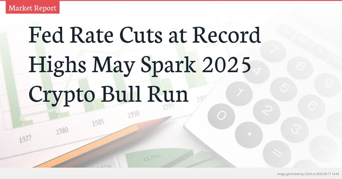 Fed Rate Cuts at Record Highs May Spark 2025 Crypto Bull Run