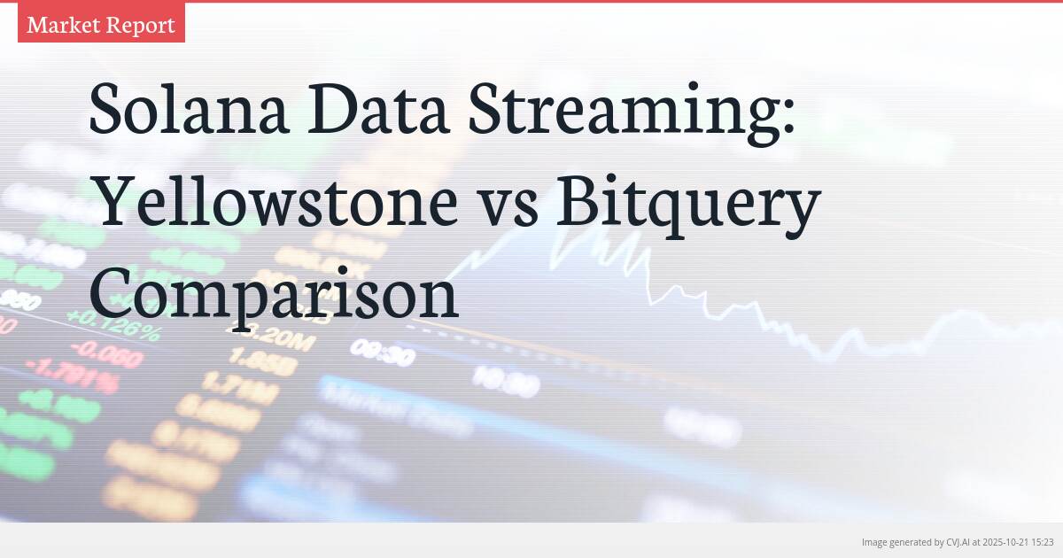 Solana Data Streaming: Yellowstone vs Bitquery Comparison