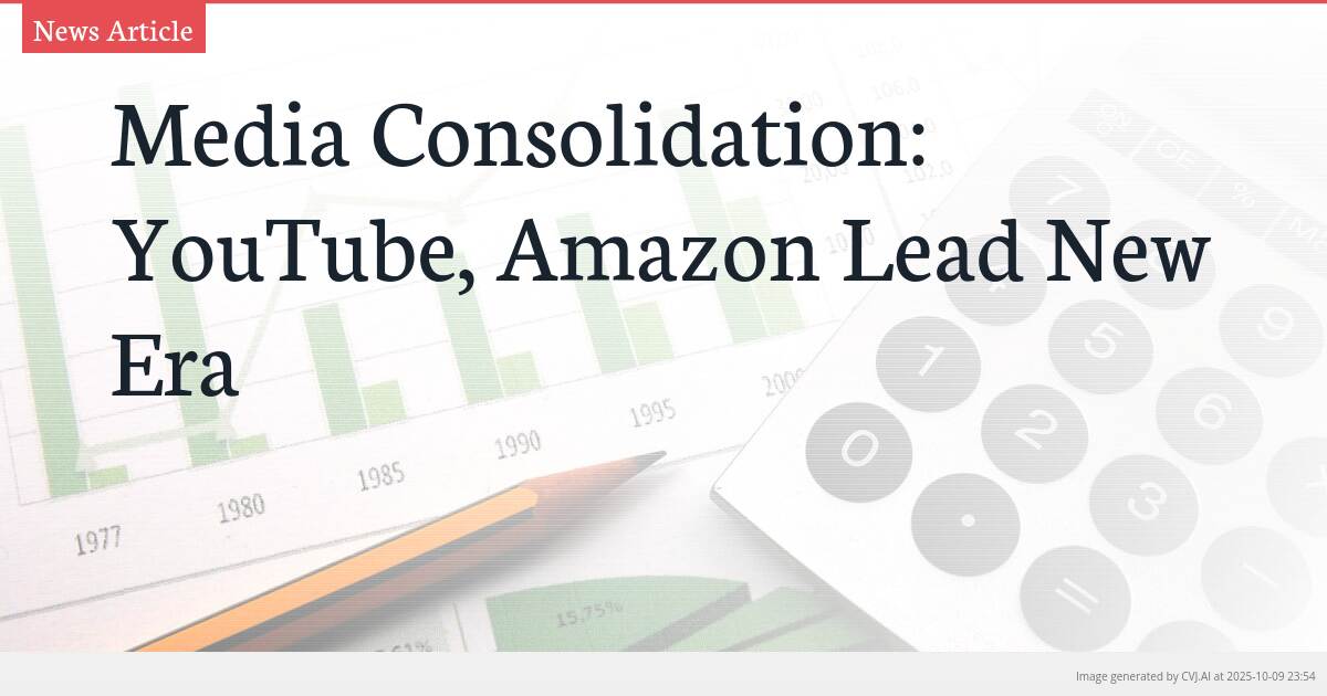 Media Consolidation: YouTube, Amazon Lead New Era