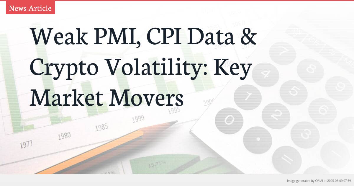 Weak PMI, CPI Data & Crypto Volatility: Key Market Movers