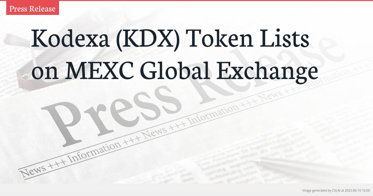 Kodexa (KDX) Token Lists on MEXC Global Exchange