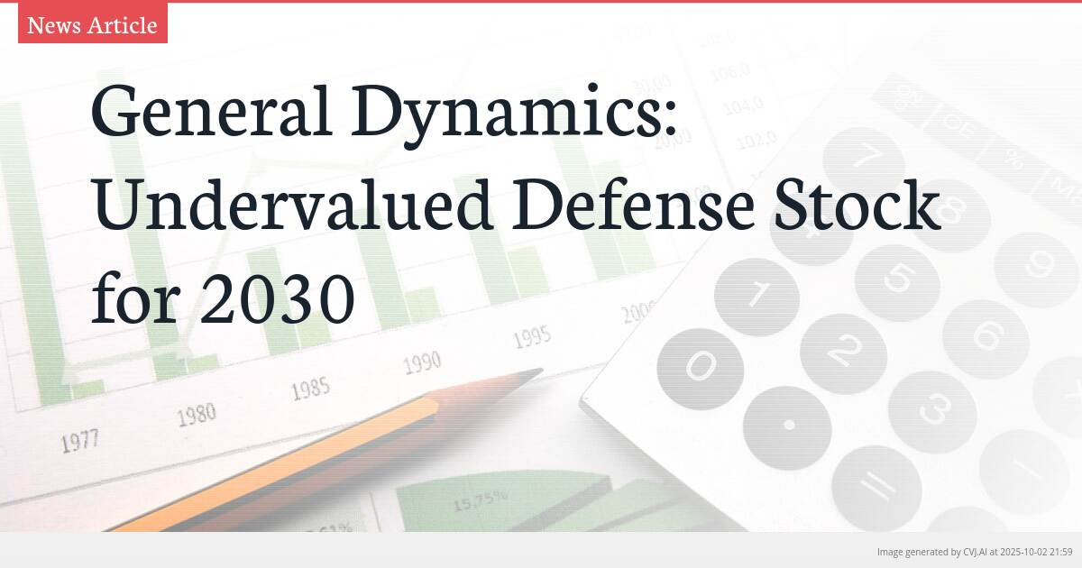 General Dynamics: Undervalued Defense Stock for 2030