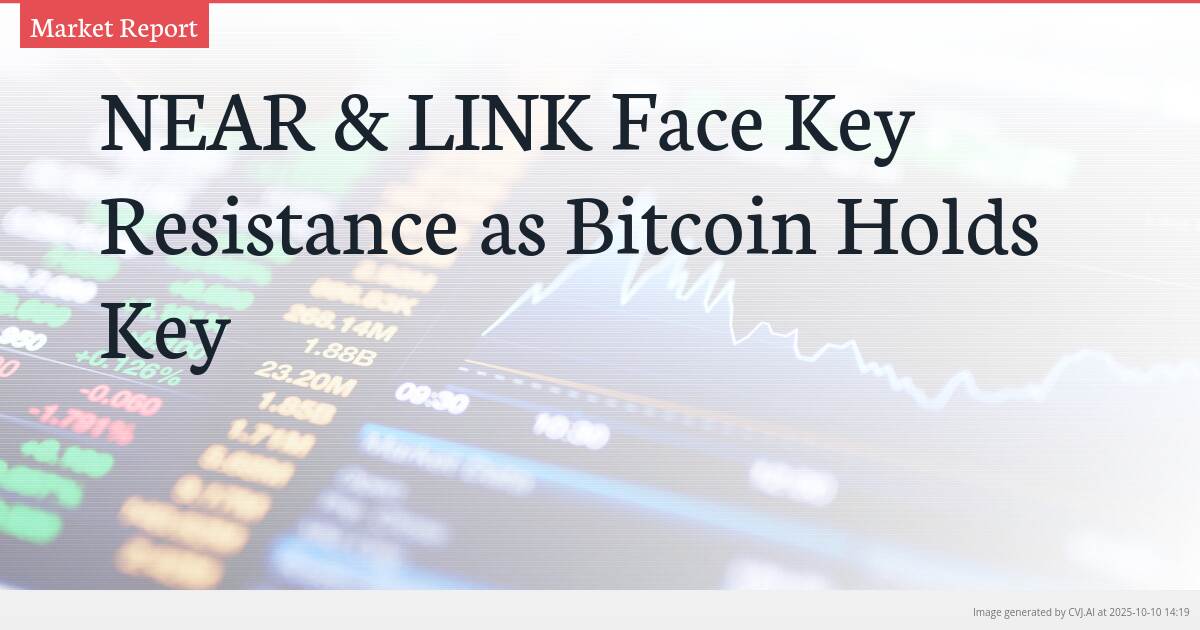 NEAR & LINK Face Key Resistance as Bitcoin Holds Key NEAR & LINK Face Key Resistance as Bitcoin Holds Key