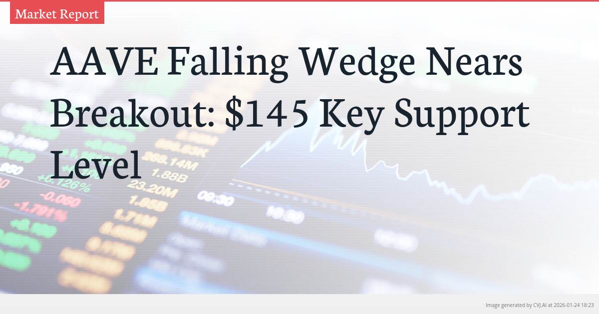 AAVE Falling Wedge Nears Breakout: $145 Key Support Level