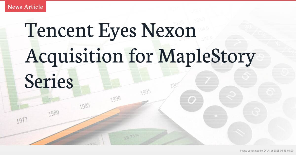 Tencent Eyes Nexon Acquisition for MapleStory Series