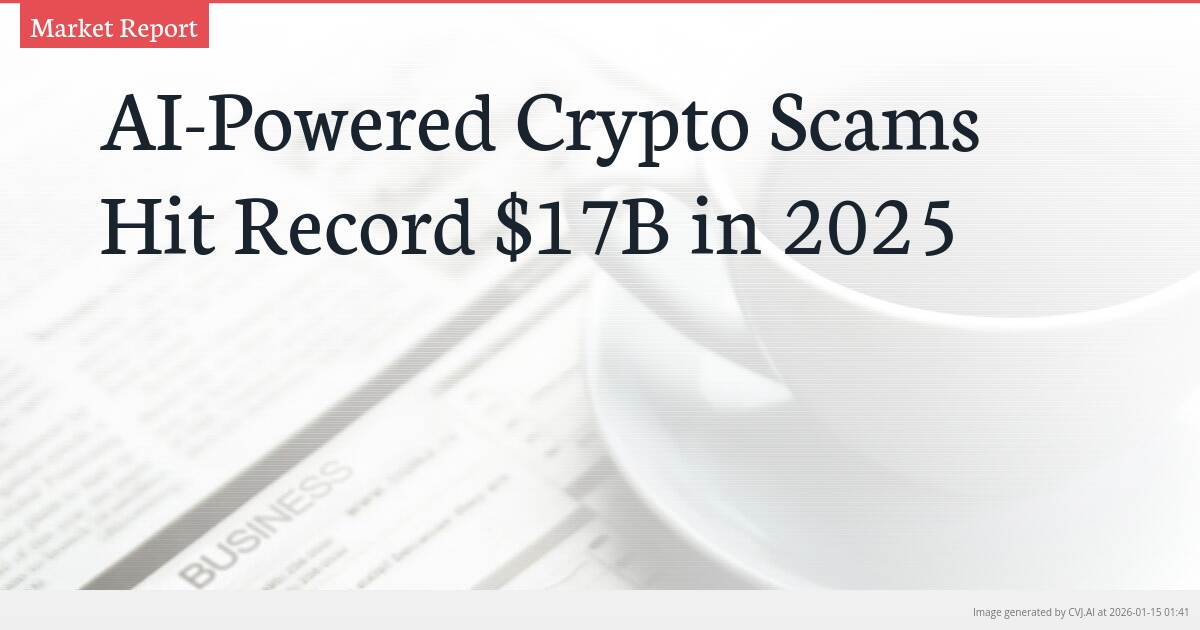 AI-Powered Crypto Scams Hit Record $17B in 2025