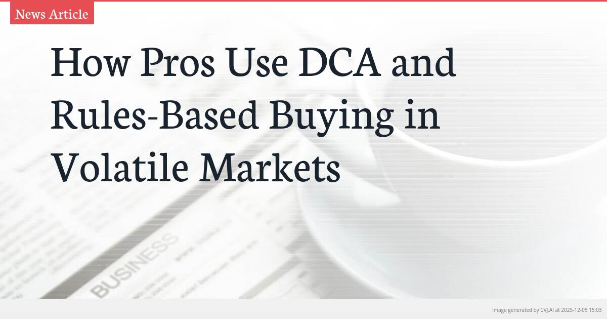 How Pros Use DCA and Rules-Based Buying in Volatile Markets