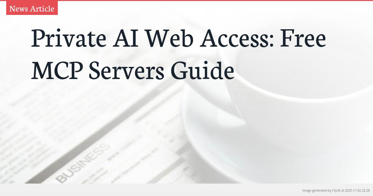 Private AI Web Access: Free MCP Servers Guide
