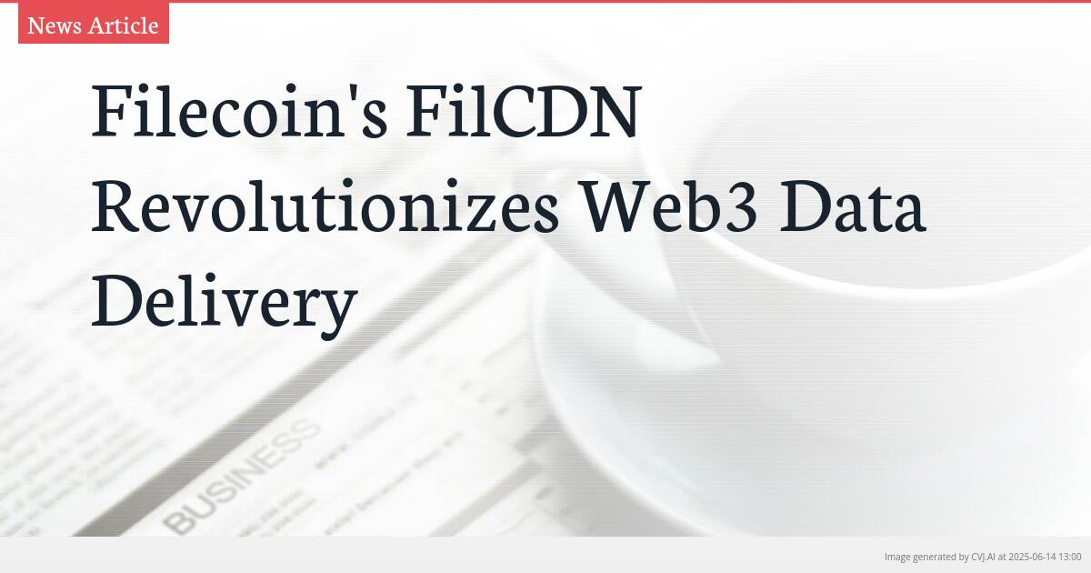 Filecoin’s FilCDN Revolutionizes Web3 Data Delivery
