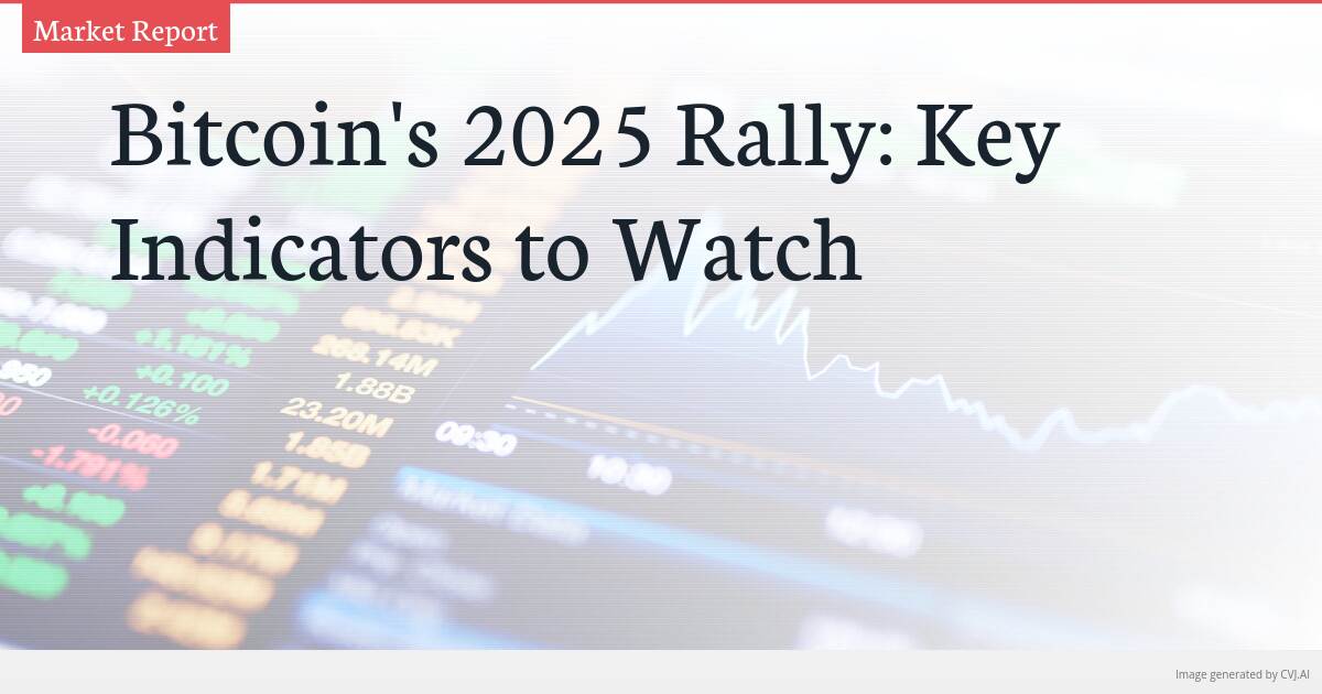 Bitcoin’s 2025 Rally: Key Indicators to Watch