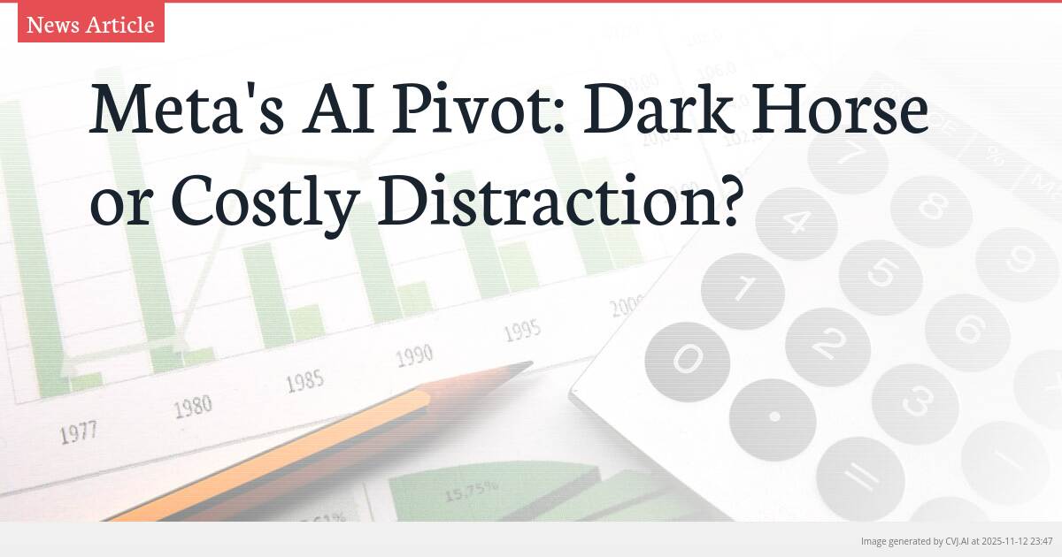 Meta’s AI Pivot: Dark Horse or Costly Distraction?