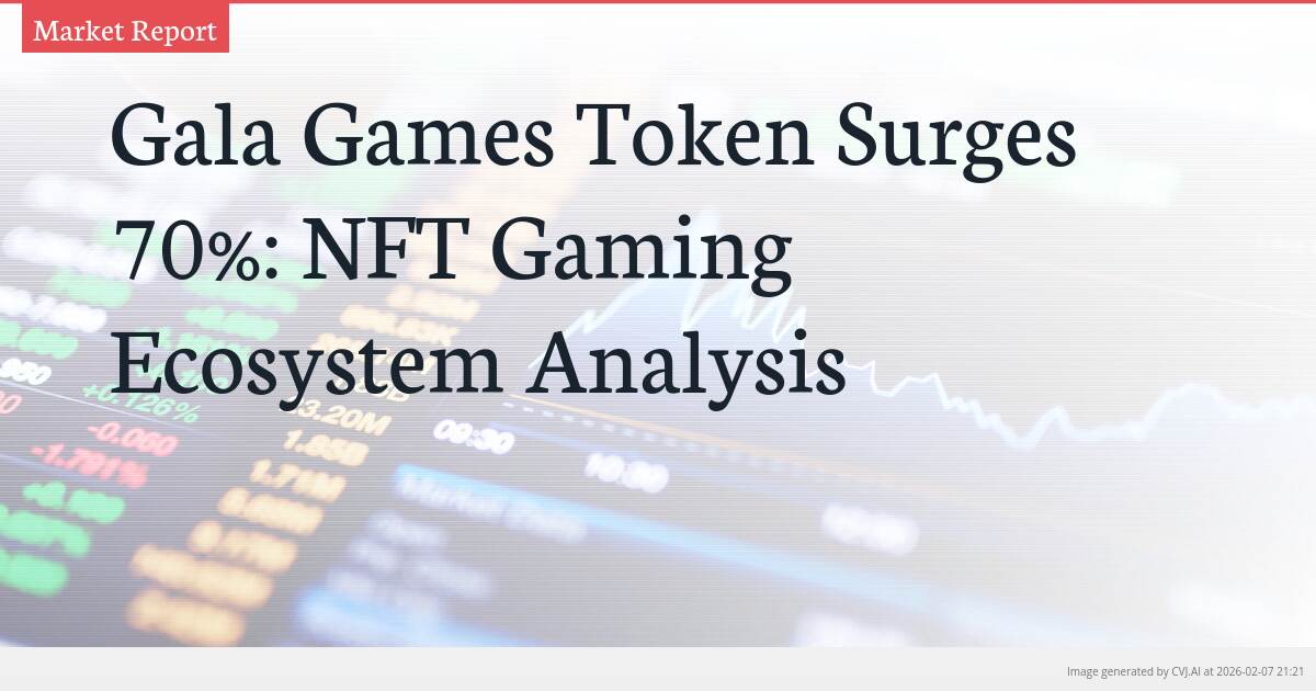 Gala Games Token Surges 70%: NFT Gaming Ecosystem Analysis
