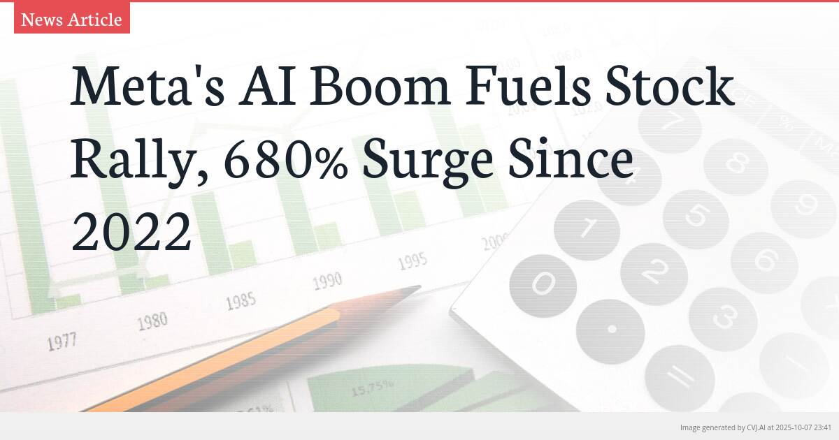 Meta’s AI Boom Fuels Stock Rally, 680% Surge Since 2022