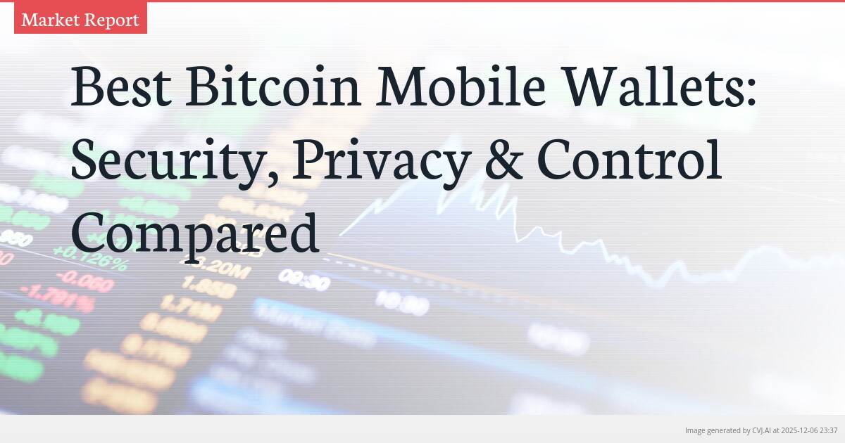 Best Bitcoin Mobile Wallets: Security, Privacy & Control Compared