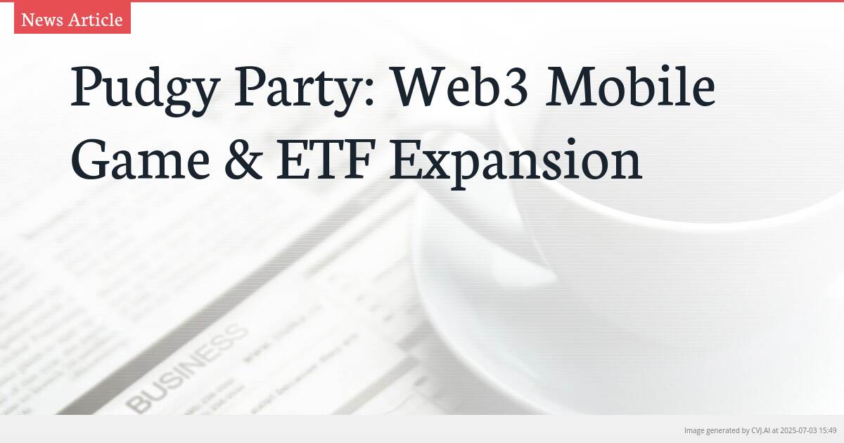 Pudgy Party: Web3 Mobile Game & ETF Expansion