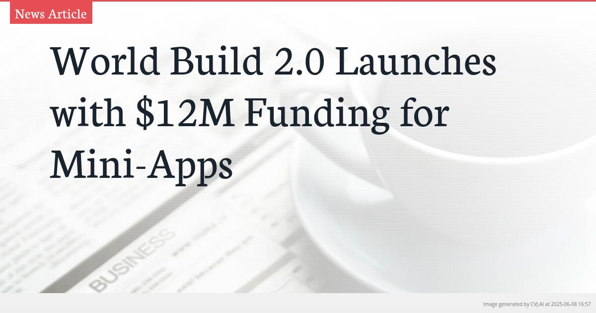 World Build 2.0 Launches with $12M Funding for Mini-Apps