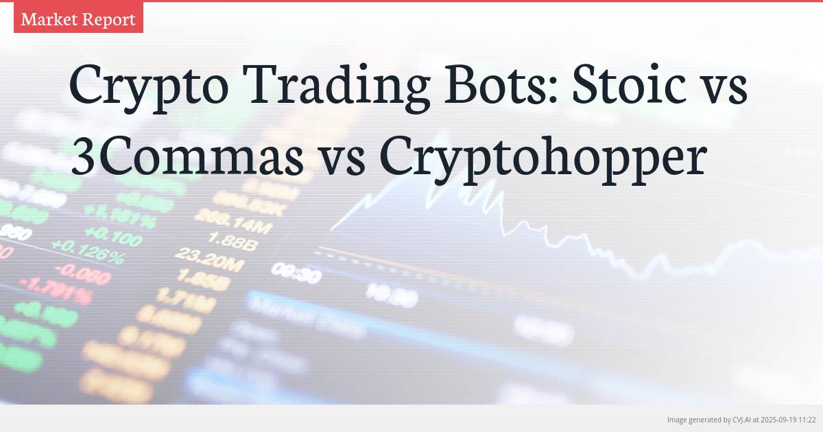 Crypto Trading Bots: Stoic vs 3Commas vs Cryptohopper