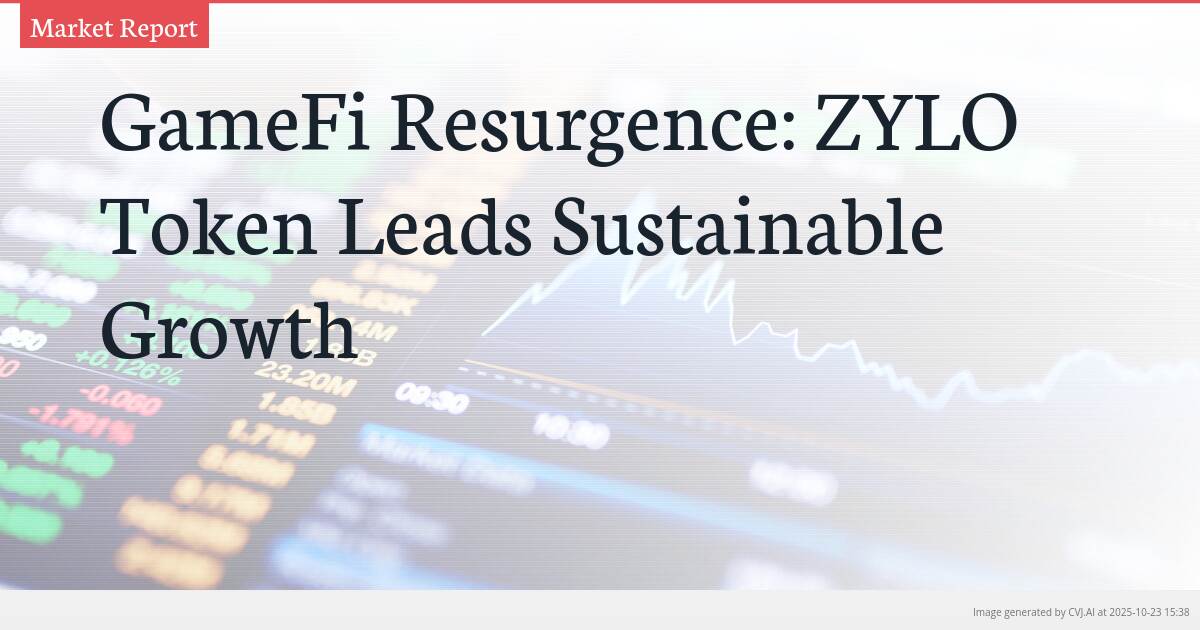 GameFi Resurgence: ZYLO Token Leads Sustainable Growth