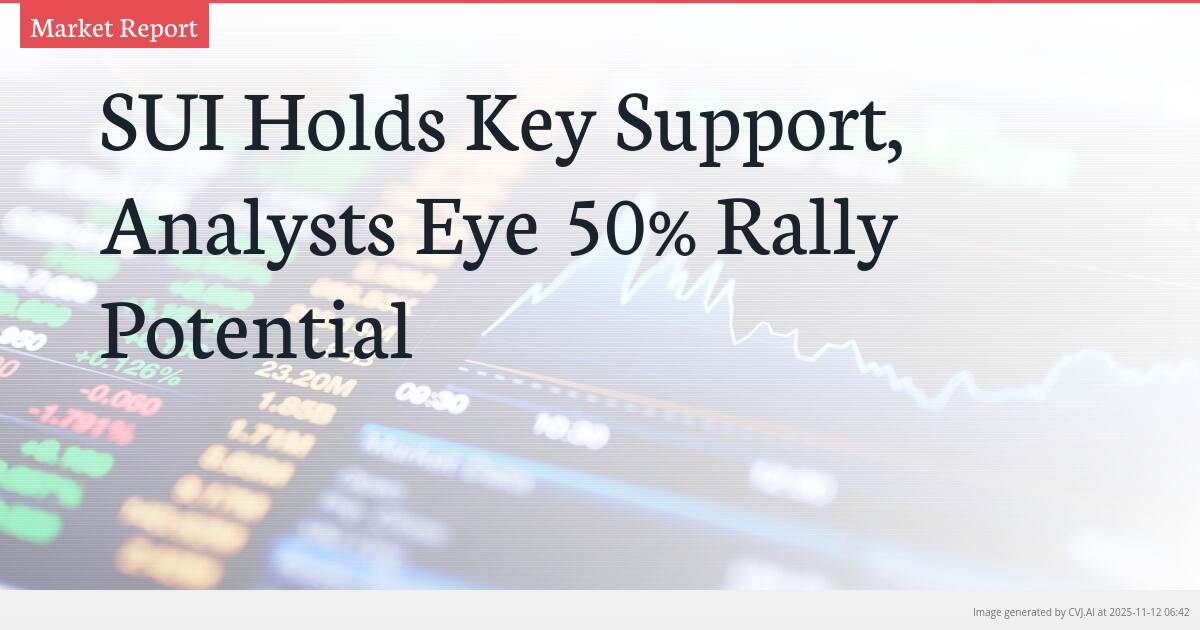 SUI Holds Key Support, Analysts Eye 50% Rally Potential