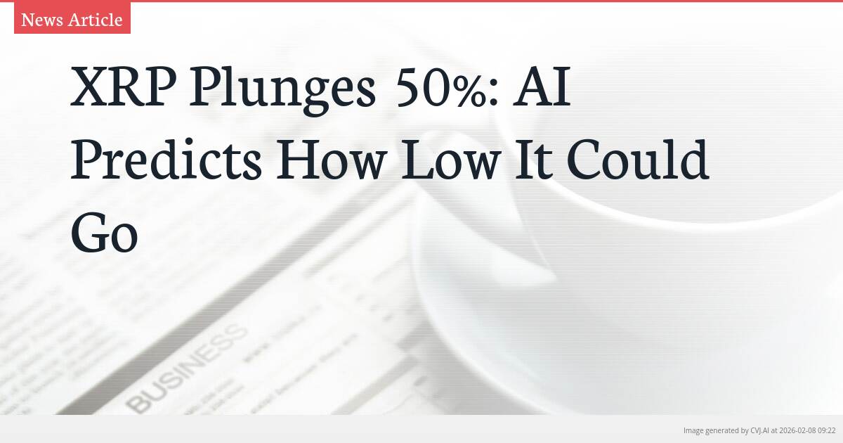 XRP Plunges 50%: AI Predicts How Low It Could Go