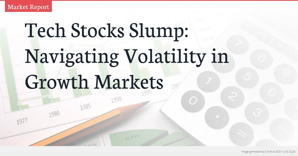 Tech Stocks Slump: Navigating Volatility in Growth Markets