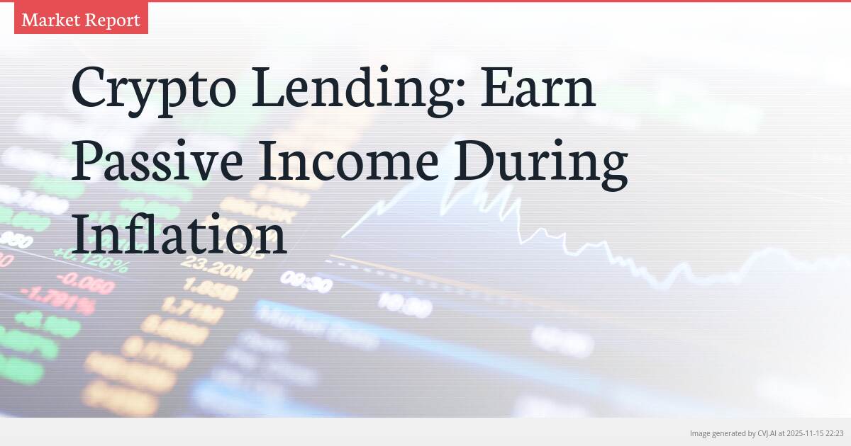 Crypto Lending: Earn Passive Income During Inflation