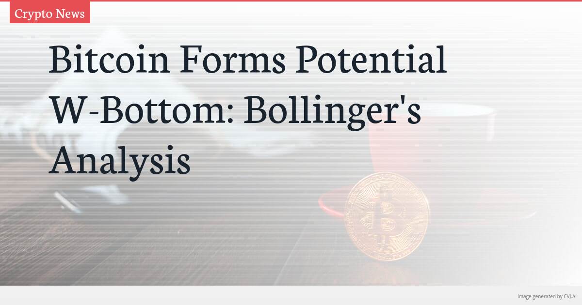 Bitcoin Forms Potential W-Bottom: Bollinger’s Analysis