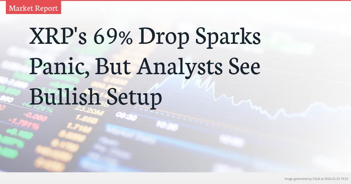 XRP’s 69% Drop Sparks Panic, But Analysts See Bullish Setup