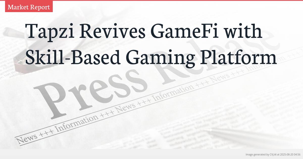 Tapzi Revives GameFi with Skill-Based Gaming Platform