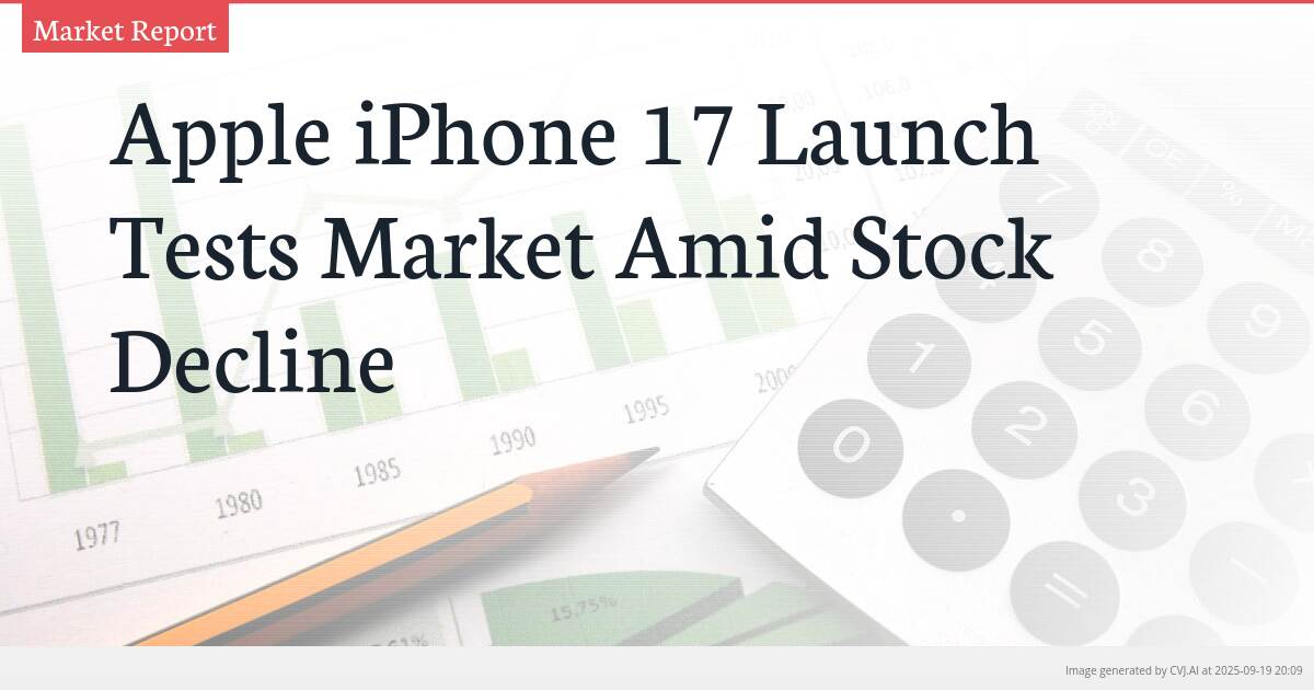 Apple iPhone 17 Launch Tests Market Amid Stock Decline