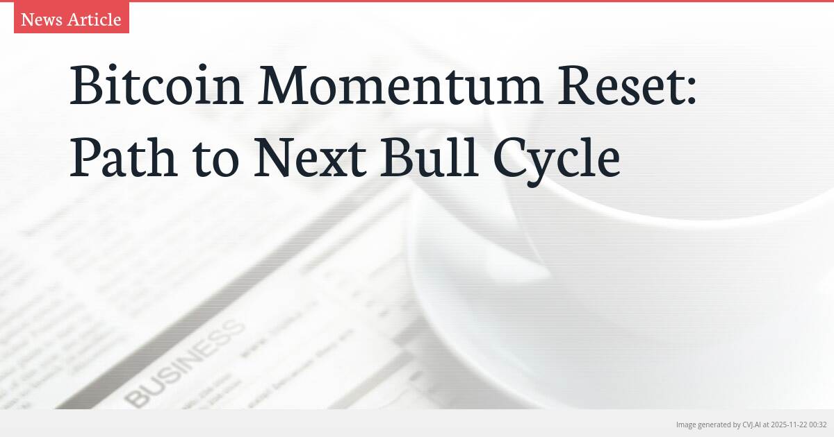 Bitcoin Momentum Reset: Path to Next Bull Cycle