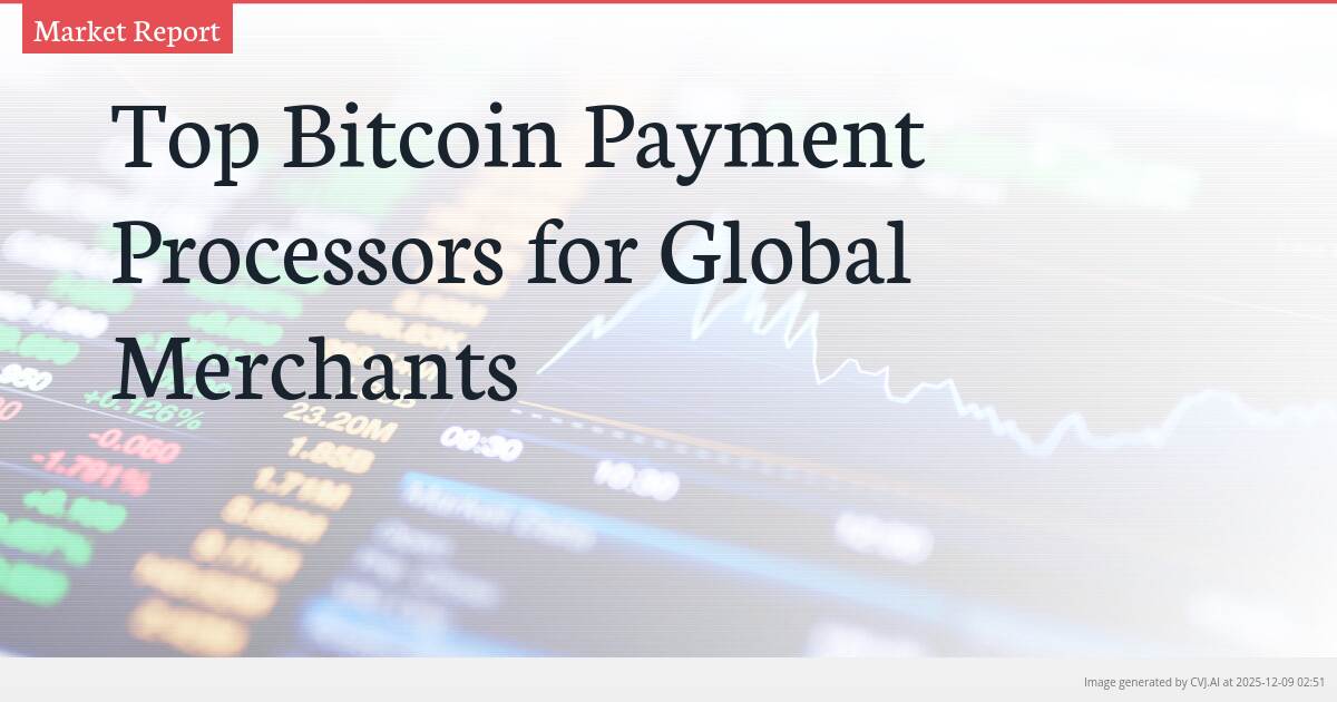 Top Bitcoin Payment Processors for Global Merchants