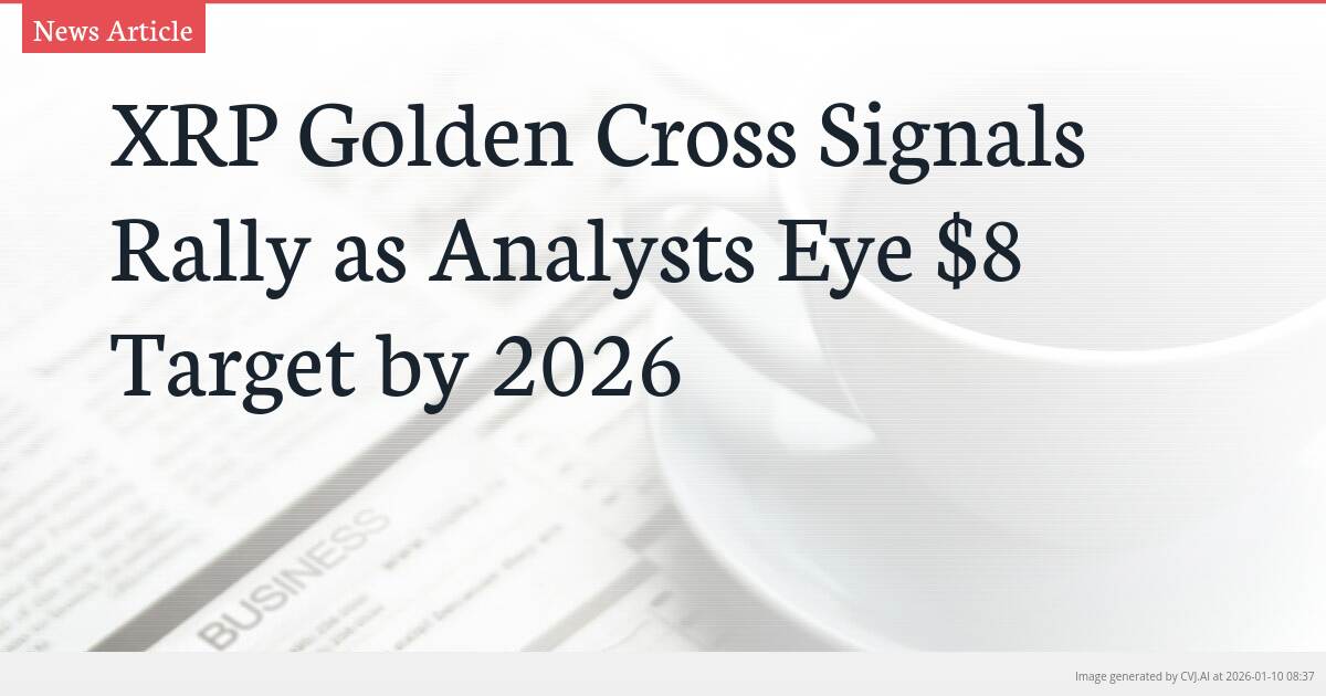 XRP Golden Cross Signals Rally as Analysts Eye $8 Target by 2026