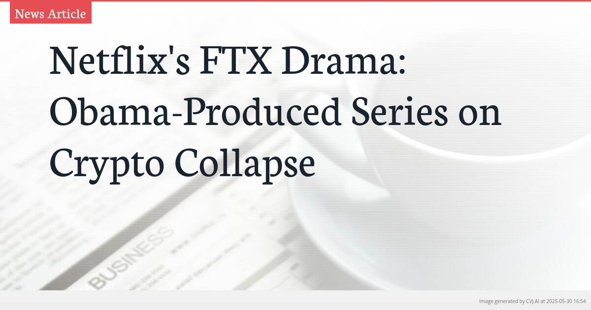 Netflix’s FTX Drama: Obama-Produced Series on Crypto Collapse