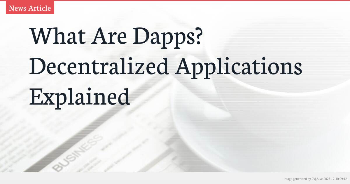 What Are Dapps? Decentralized Applications Explained