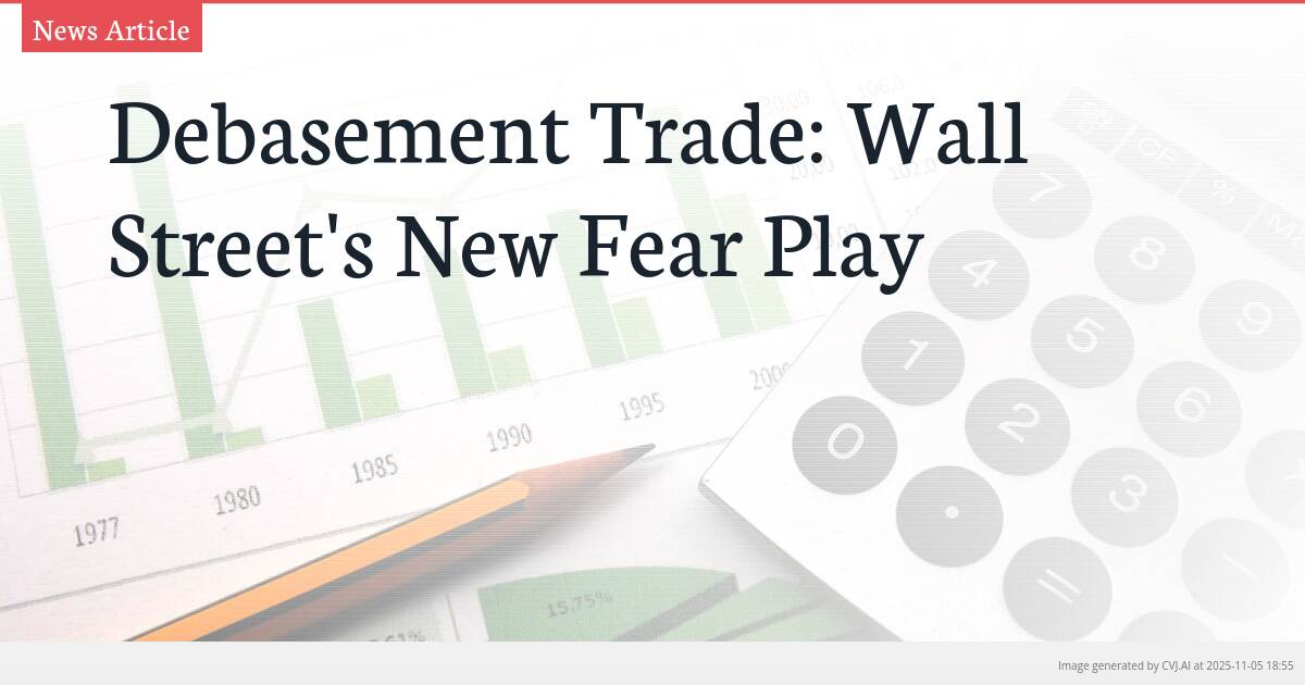 Debasement Trade: Wall Street’s New Fear Play