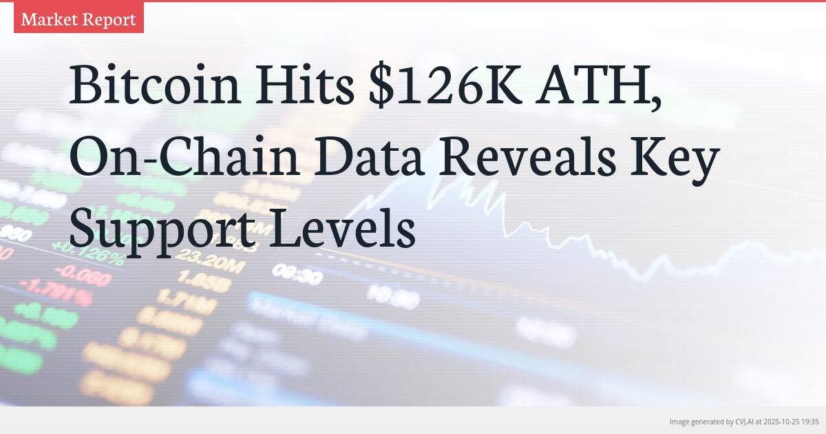 Bitcoin Hits $126K ATH, On-Chain Data Reveals Key Support Levels Bitcoin Hits $126K ATH, On-Chain Data Reveals Key Support Levels