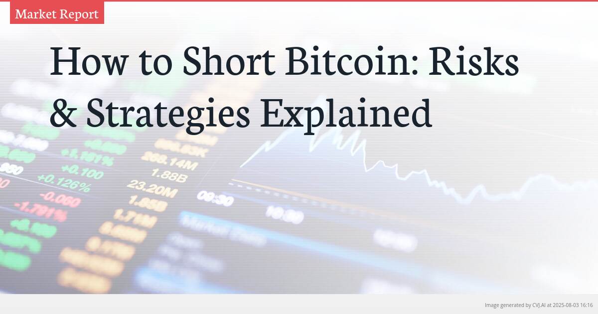 How to Short Bitcoin: Risks & Strategies Explained
