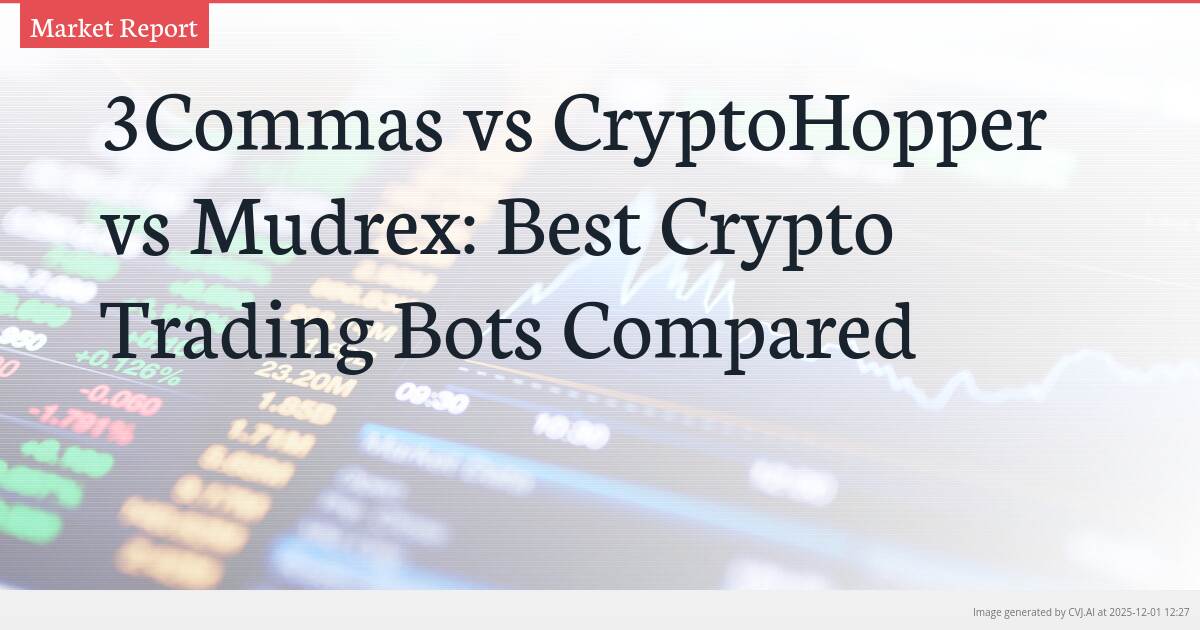 3Commas vs CryptoHopper vs Mudrex: Best Crypto Trading Bots Compared